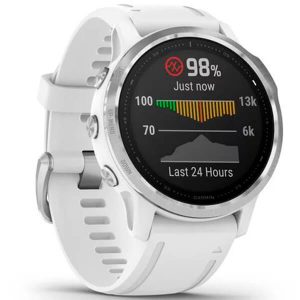 fēnix 6S - Silver with White Band