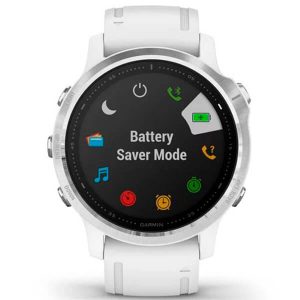 fēnix 6S - Silver with White Band