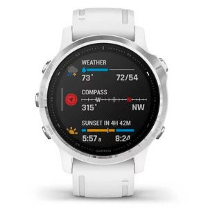 fēnix 6S - Silver with White Band