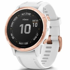 fēnix 6S - Rose Gold-tone with White Band