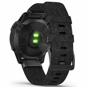 fēnix 6 - Black DLC with Heathered Black Nylon Band
