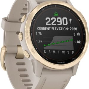 fenix 6S Pro Solar, Lt. Gold w/ Lt. Sand Band