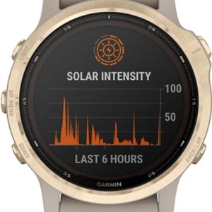 fenix 6S Pro Solar, Lt. Gold w/ Lt. Sand Band
