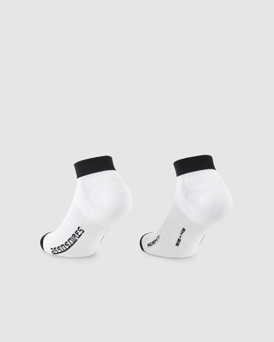 Шкарпетки ASSOS RS Socks SUPERLEGER low White Series - Зображення 2