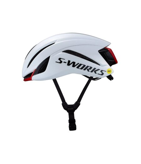 Аеродинамічний шолом Specialized S-Works Evade 4 White/Red для шосейного велоспорту
