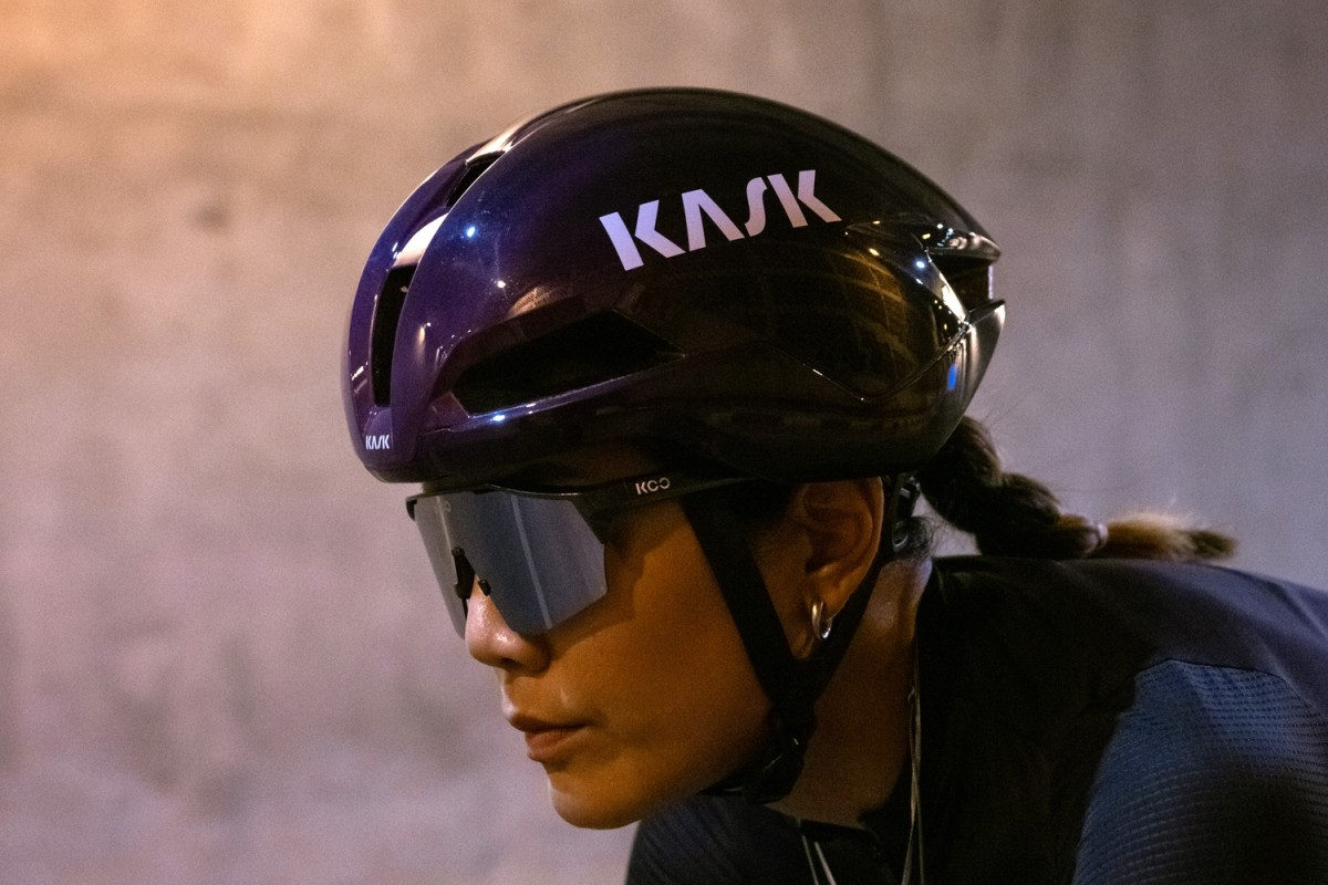Аеродинамічний шолом KASK Road Nirvana Ultraviolet для шосейного велоспорту