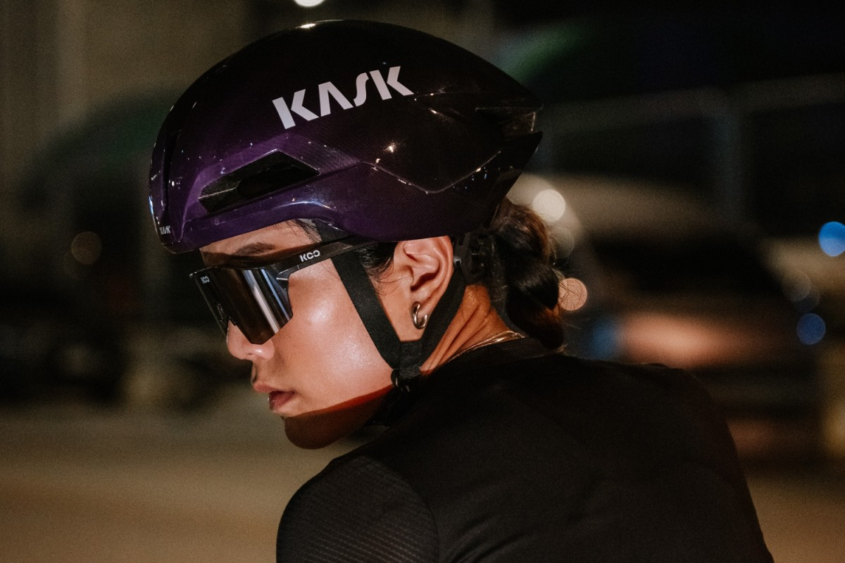 Аеродинамічний шолом KASK Road Nirvana Ultraviolet для шосейного велоспорту