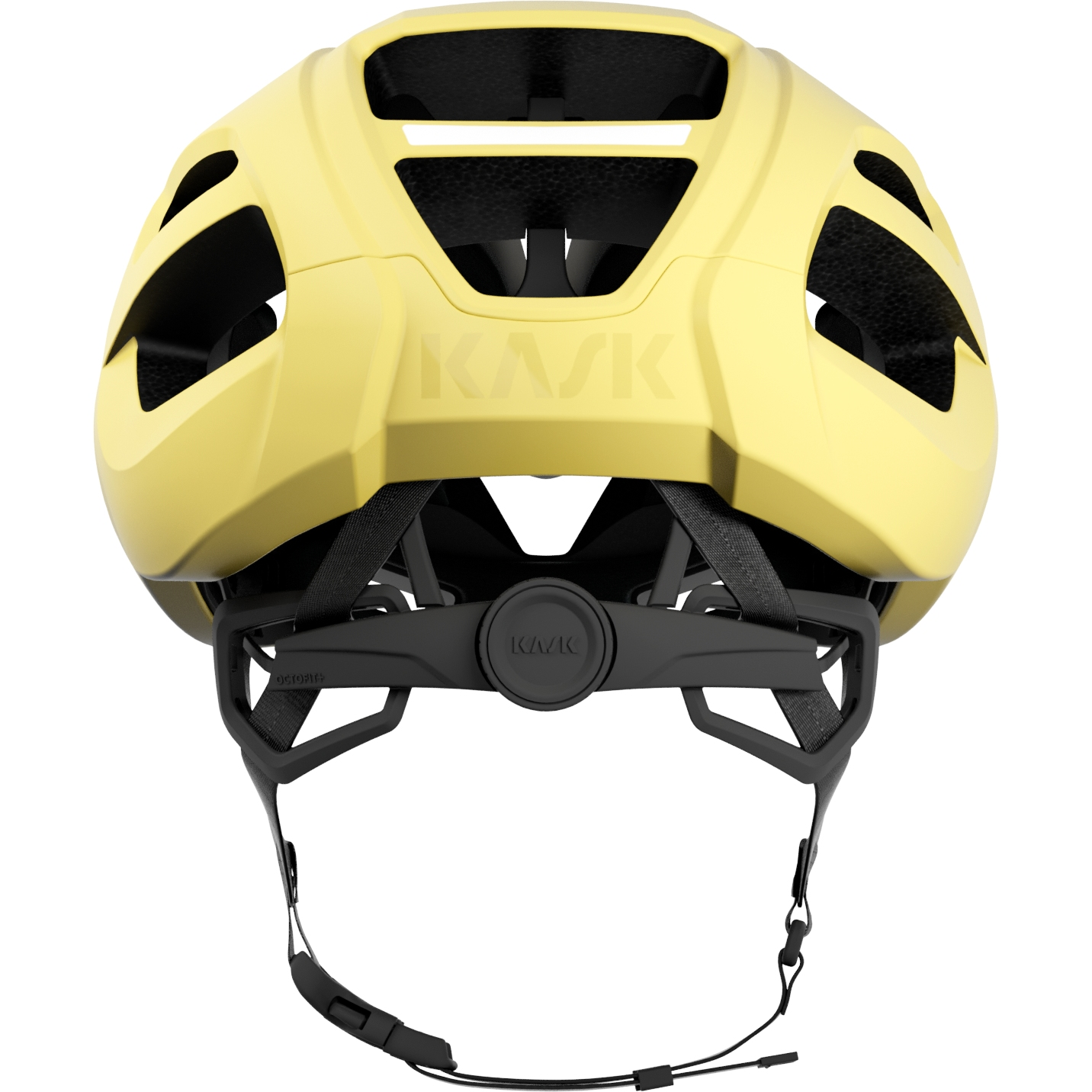 Шолом KASK Protone Icon WG11 Celestial Yellow Matt для шосейного велоспорту, сзаду