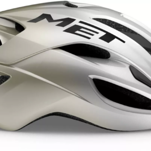Шолом MET Rivale Mips CE Silver Gray Glossy для шосейних тренувань вид справа