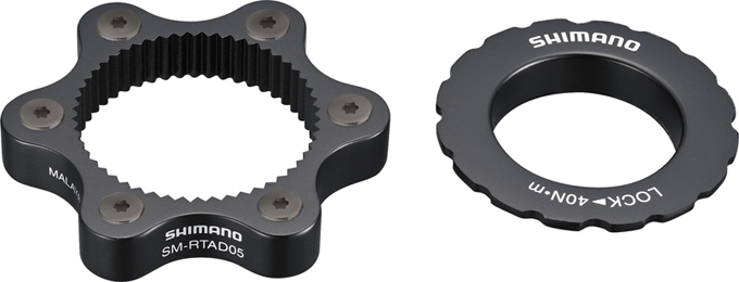 Адаптер Shimano монтажу ротора з 6 болтовим кріпленням на втулку з CENTER LOCK