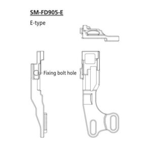 Адаптер Shimano SM-FD905-E д/монтажа передн. перемикача FD-M8070 Di2