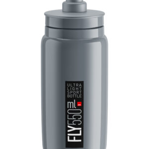 Фляга ELITE FLY сіра з чорним лого  550 мл
