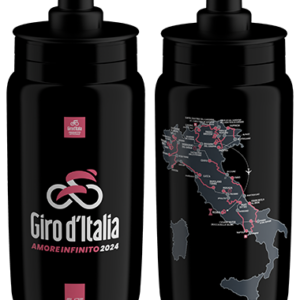 Фляга ELITE FLY з мапою Giro 2024 чорна 550 мл