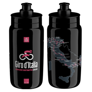 Фляга ELITE FLY з мапою Giro 2025 чорна 550 мл