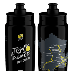 Фляга ELITE FLY з мапою TdF 2024 чорна 550 мл