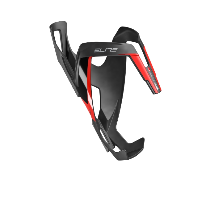 Фляготримач ELITE VICO CARBON чорний/червоний глянсований