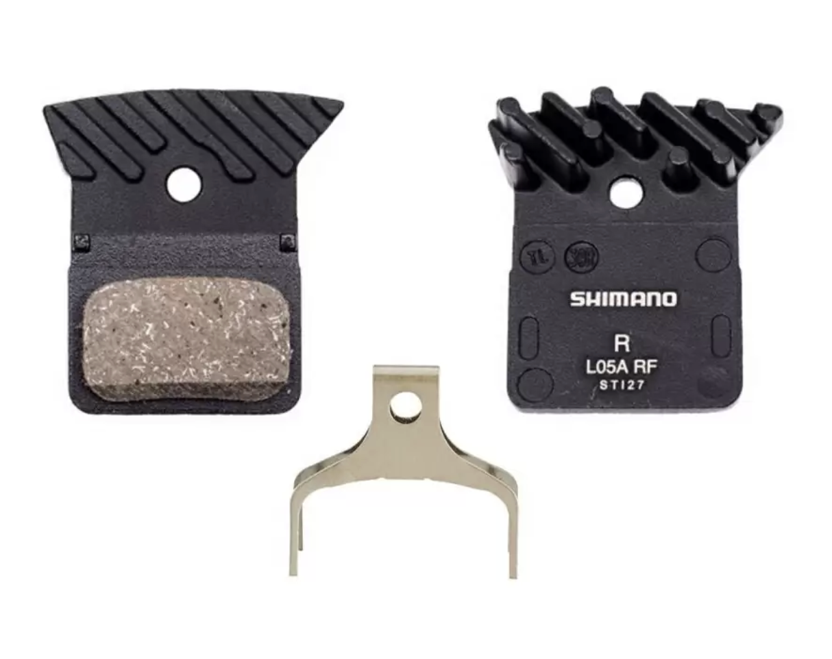 Гальмівні колодки Shimano L05A +радіатор DURA ACE/ULTEGRA/105/GRX/SHIMANO, полімер/resin