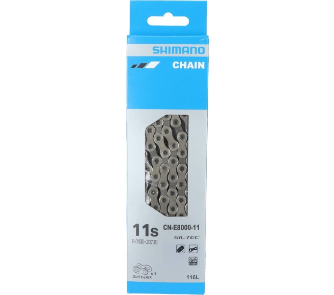 Ланцюг Shimano CN-E8000-11, HG-X 11-швидк, 138 лінків, для електровелосипедів