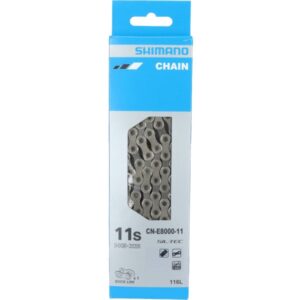 Ланцюг Shimano CN-E8000-11, HG-X 11-швидк, 138 лінків, для електровелосипедів +QUICK-LINK