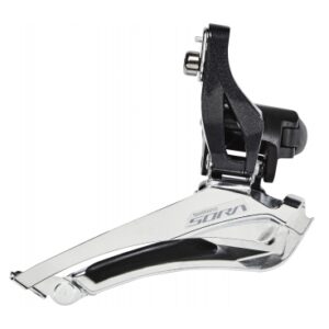 Перемикач передній Shimano FD-3000 SORA, 2X9, хомут 34.9мм (31.8/28.6мм адапт)