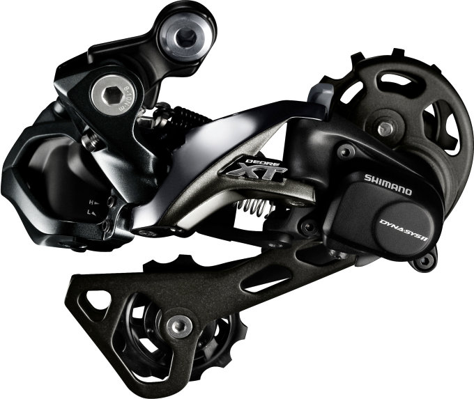 Перемикач задній Shimano RD-M8050-GS Di2 XT SHADOW+ 11-швидк. середній важіль