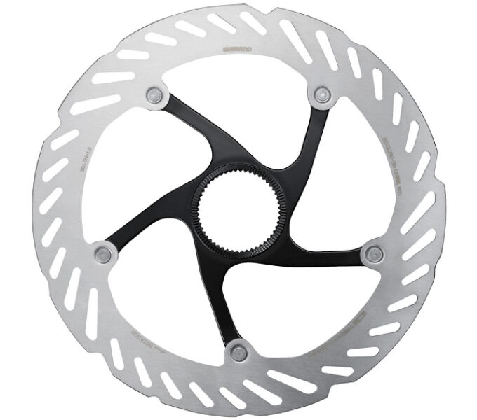 Ротор Shimano RT-CL700-M-E, 180мм, ICE TECH, CENTER LOCK, гайка з зовнішніми зачепами