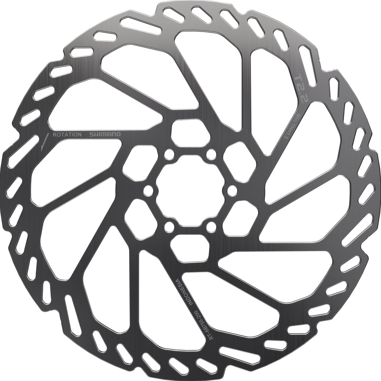 Ротор Shimano RT-6B750 2,2мм, 220мм, монтаж 6 болтів.
