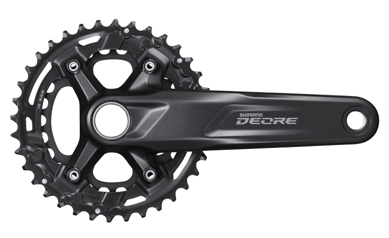 Шатуни Shimano FC-M4100-2 DEORE, інтегрована вісь, 175мм 36x26 10-шв. CL-48.8мм без каретки