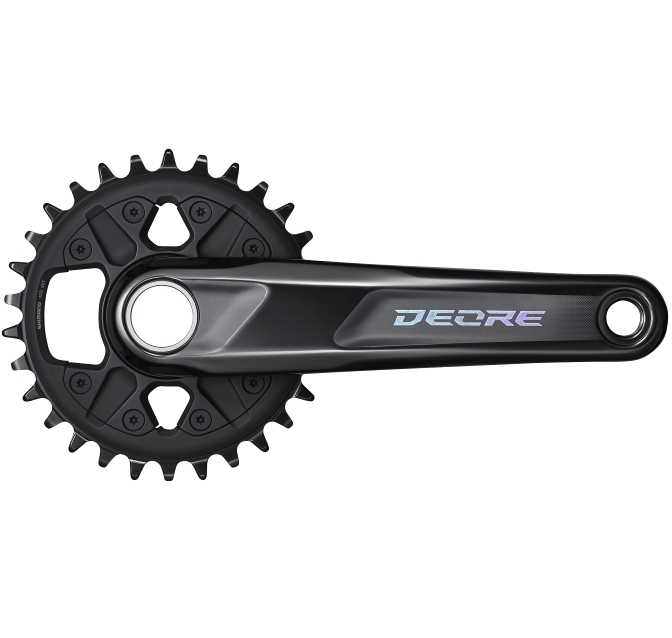 Шатуни Shimano FC-M6100-1 DEORE, інтегрована вісь, 175мм 32T 12-шв. CL-52мм без каретки