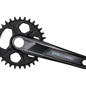 Шатуни Shimano FC-M6130-1 DEORE, інтегрована вісь, 175мм 32, 12-шв. CL-56,5мм, без каретки
