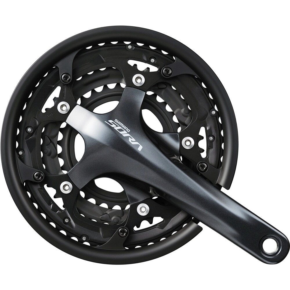 Шатуни Shimano FC-R3030 SORA, інтегрована вісь 175мм 50Х39X30, без каретки.