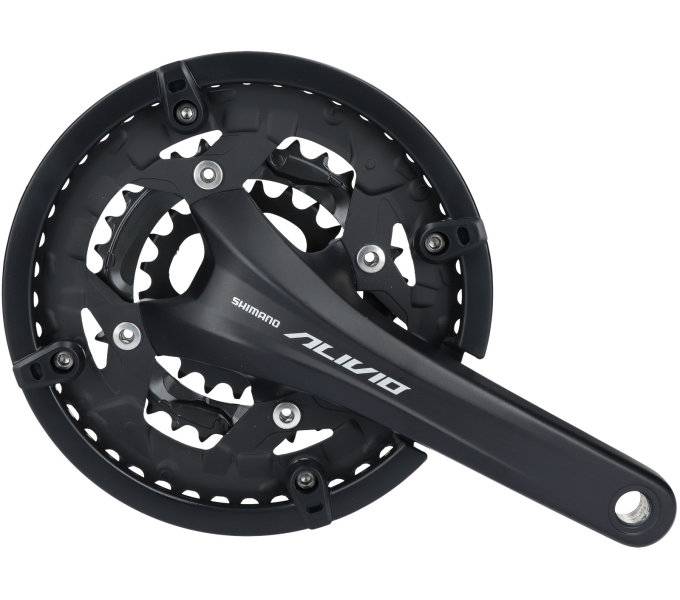 Шатуни Shimano FC-T4060 ALIVIO, 175мм, 48X36X26, інтегрована вісь, захист зірок, без каретки